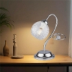 CRISTINA LUME DESIGN MODERNO IN METALLO COLORE CROMATO E14 1 LUCE 46 WATT 14X14X35 CM