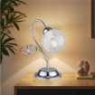 CRISTINA LUME DESIGN MODERNO IN METALLO COLORE CROMATO E14 1 LUCE 46 WATT 14X14X35 CM