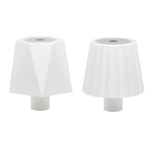 HIGH-TECH LAMPADA PER BOTTIGLIA BIANCA A LED FORME GEOMETRICHE RICARICA USB - INTERRUTTORE TOUCH - 3 TONALITÀ DI LUCE - ASSORTITA
