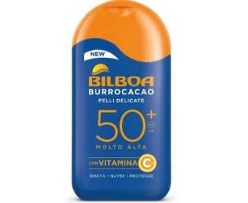 BILBOA BURROCACAO PROTEZIONE SOLARE CON VITAMINA C PER PELLI DELICATE 50+ MOLTO ALTA OKX
