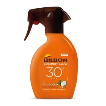 BILBOA PROTEZIONE SOLARE CON OLIO DI COCCO ILLUMINANTE ILLUMINA NUTRE PROTEGGE 30 ALTA 250 ML 