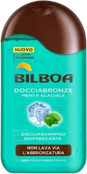 BILBOA DOCCIA BRONZE MENTA GLACIALE DOCCIASHAMPOO RINFRESCANTE NON LAVA VIA L'ABBRONZATURA 220 ML OKX
