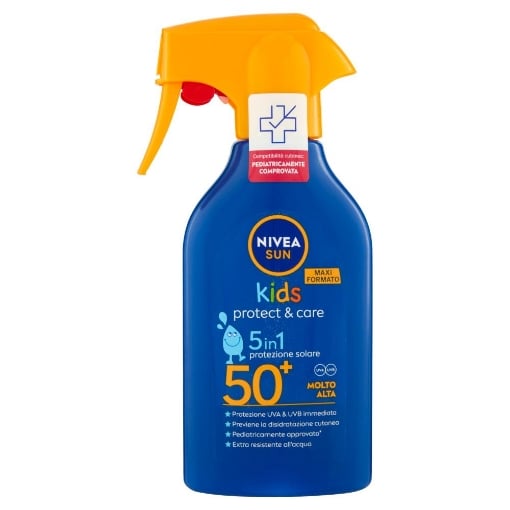 NIVEA SUN PROTEZIONE SOLARE PER BAMBINI 5IN1 PEDIATRICAMENTE COMPROVATA FSP 50+ MOLTO 270 ML OKX