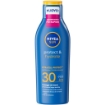 NIVEA SUN PROTEZIOE SOLARE CON VITAMINA C E ACIDO IALURONICO PROTEGGE DAI DANNI UV A BREVE E LUNGO TERMINE SFP 30 ALTA 200 ML OKX