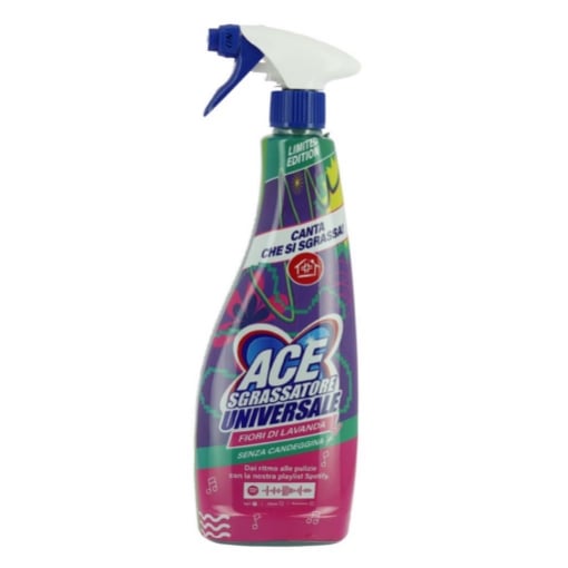 ACE SGRASSATORE SPRAY UNIVERSALE FIORI DI LAVANDA SENZA CANDEGGINA LIMITED EDITION 800 ML OKX