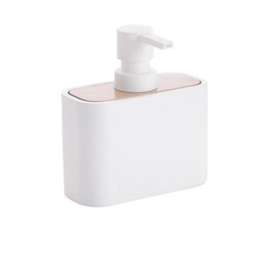 CLOUD DISPENSER POLIRESINA BIANCO CON COMPONENTE IN LEGNO DESIGN SEMPLICE OKX