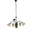 MARA LAMPADARIO DESIGN MODERNO IN METALLO COLORE MARRONE E ORO E14 3 LUCI 46 WATT
