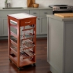 CARRELLO PORTAFRUTTA VESUVIO SALVASPAZIO 1 CASSETTO CILIEGIO 83 X 29 X 36 CM