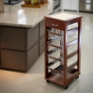 CARRELLO PORTAFRUTTA VESUVIO SALVASPAZIO 1 CASSETTO NOCE 83 X 29 X 36 CM