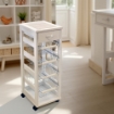 VESUVIO CARRELLO DA CUCINA IN COLORE BIANCO 29 X 36 XH 83  CM
