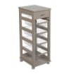 VESUVIO CARRELLO DA CUCINA IN COLORE FANGO 29 X 36 X H 83 CM