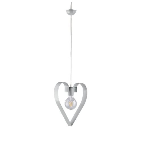TRENDY LAMPADARIO DESIGN MODERNO IN METALLO COLORE GRIGIO E27 3 LUCI 57 WATT 30X50X90 CM