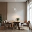TRENDY LAMPADARIO DESIGN MODERNO IN METALLO COLORE GRIGIO E27 3 LUCI 57 WATT 30X50X90 CM