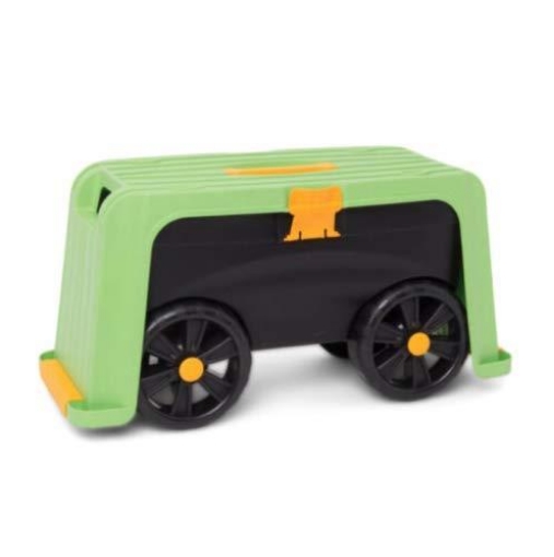 MAGIC GREEN SGABELLO MULTIUSO 4 IN 1 SGABELLO CONTENITORE INGINOCCHIATOIO E CARRELLO PORTATA MASSIMA 100 KG OKX