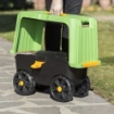 MAGIC GREEN SGABELLO MULTIUSO 4 IN 1 SGABELLO CONTENITORE INGINOCCHIATOIO E CARRELLO PORTATA MASSIMA 100 KG OKX