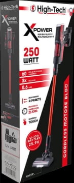 HIGH-TECH ASPIRAPOLVERE MULTICICLONICO POTENZA ASPIRAZIONE 25 KPA SCHERMO TOUCH CORDLESS MOTOR BLDC 250 WATT OKX