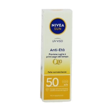 NIVEA SUN CREMA SOLARE VISO PREVIENE RUGHE E PRIMI SEGNI DEL TEMPO FP50+ PROTEZIONE MOLTO ALTA 50 ML