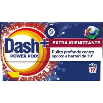 DASH+POWER PODS EXTRA IGIENIZZANTE PULITO PROFONDO CONTRO SPORCO E BATTERI DA 30° 19 442,7 G OKX