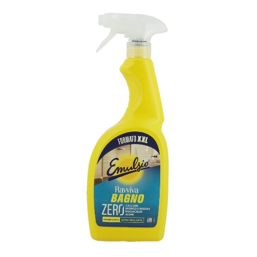 EMULSIO RAVVIVA BAGNO ZERO CALCARE SPORCO E RESIDUI IGIENIZZANTE ULTRA BRILLANTE FORMATO XXL 750 ML OKX