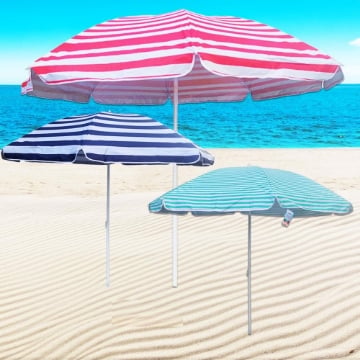 OMBRELLONE MODELLO NIZZA 220 CM CON TUBO 32 MM FANTASIA ASSORTITA 
