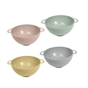 MA MAISON COLAPASTA CON MANICI IN PLASTICA MODELLO GIOIA IN COLORI ASSORTITI 22 CM SHABBY