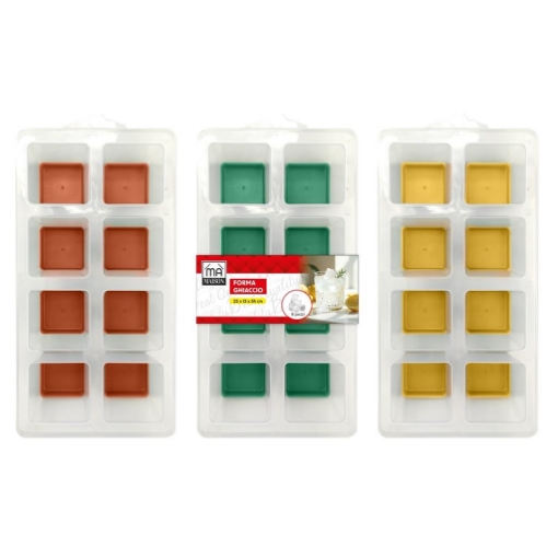 MA MAISON FORMA GHIACCIO SIERRA 8 CUBETTI PER IL FREEZER IN COLORI ASSORTITI 