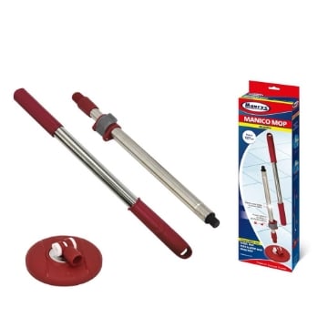 MAURY'S RICAMBIO MANICO MOP - ESTENSIBILE IN ACCIAIO SISTEMA DI CHIUSURA NUOVO - FINO A 127 CM 