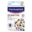 HANSAPLAST SENSITIVE PER BAMBINI EXTRA DELICATO SULLA PELLE FANTASIA CON ANIMALI 20 CEROTTI