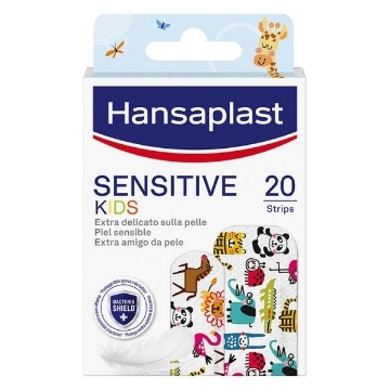 HANSAPLAST SENSITIVE PER BAMBINI EXTRA DELICATO SULLA PELLE FANTASIA CON ANIMALI 20 CEROTTI