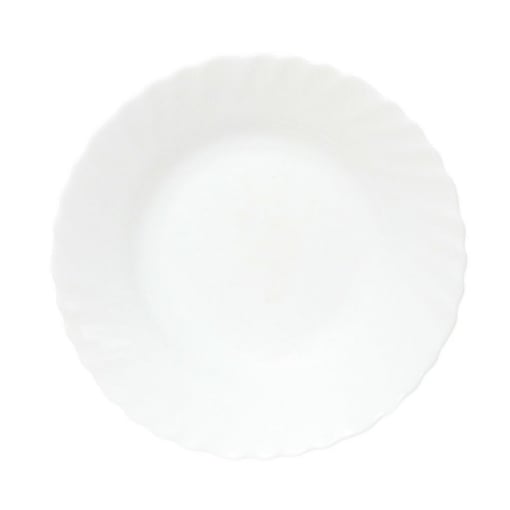 PRIMA PIATTO FONDO IN VETRO TEMPERATO BIANCO 23 CM