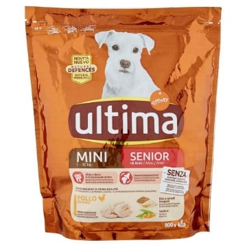 CROCCHETTE DOG ULTIMA 800GR MINI SENIOR POLLO 