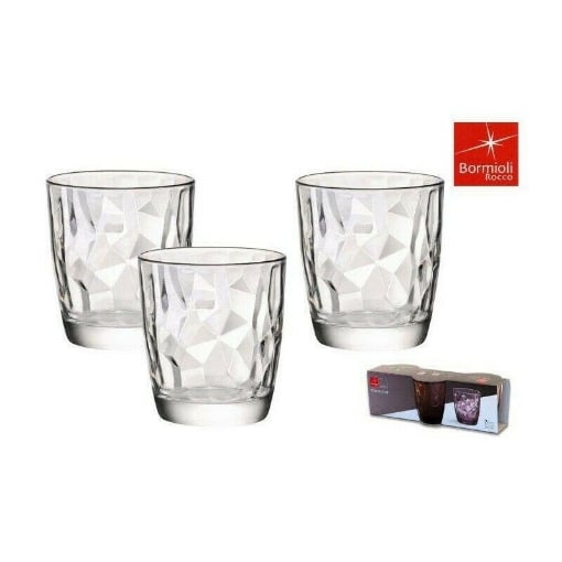 BORMIOLI SET 3 BICCHIERI DIAMOND IN VETRO 30.5 CI