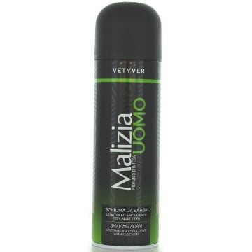 MALIZIA SCHIUMA DA BARBA VETYVER 300 ML LENITIVA ED EMOLLIENTE CON ALOE VERA