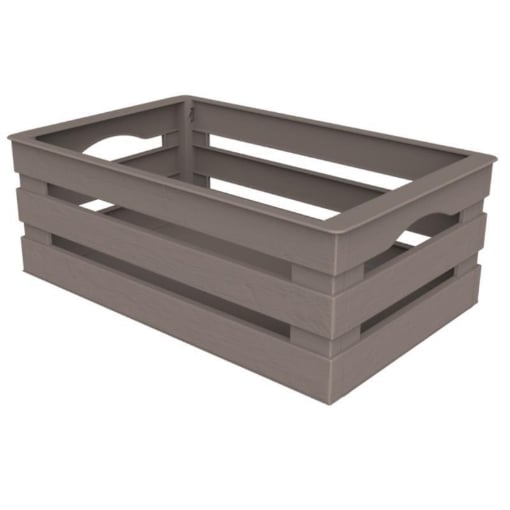 CASSETTINA MILLEUSI TINA 25X16XH10 COLORE TORTORA MARRONE