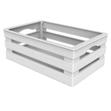 CASSETTINA MILLEUSI TINA 25X16XH10CM COLORE PANNA BIANCO