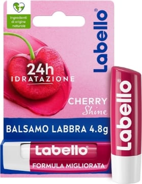 LABELLO BALSAMO LABBRA COLORATO ALLA CILIEGIA H 24 STICK 4,8 GR CHERRY SHINE