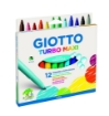 GIOTTO TURBOMAXI PENNARELLI PUNTA GROSSA 12 COLORI
