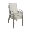 SET 4 SEDIE IMPILABILI DESIGN CLASSICO STRUTTURA IN ACCIAIO RIVESTIMENTO TEXTILENE 54X67X90H CM 