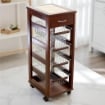 CARRELLO PORTAFRUTTA VESUVIO SALVASPAZIO 1 CASSETTO NOCE 83 X 29 X 36 CM
