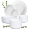 SERVIZIO PIATTI ELEGANT BIANCO LUCIDO 18 PEZZI - 6 PZ DESSERT Ø 17 - 6 PZ PRIMA PORTATA Ø 21 - 6 PZ PER SECONDA PORTATA Ø 25 
