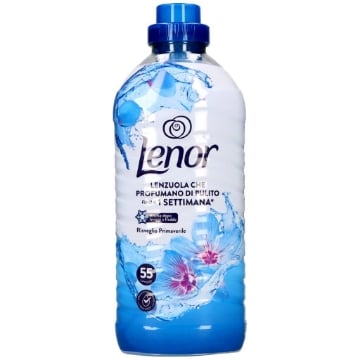 LENOR AMMORBIDENTE LENZUOLA CHE PROFUMANO DI PULITO FINO A 1 SETTIMANA FRAGRANZA RISVEGLIO PRIMAVERILE 55 LAVAGGI 1.155 LT OKX