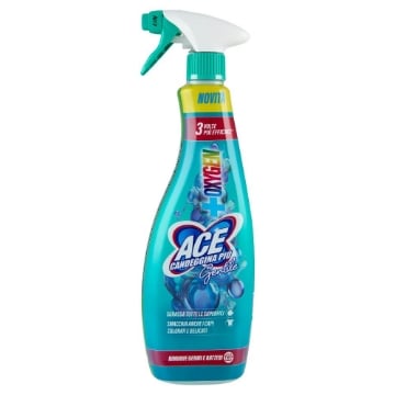 ACE CANDEGGINA PIÙ GENTILE OXYGEN SGRASSA TUTTE LE SUPERFICI ANCHE I CAPI COLORATI DELICATI 650 ML OKX