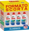DIXAN DETERSIVO CLASSICO PULIZIA PROFONDA + FRESCHEZZA IGIENICA 4 BOTTIGLIE 76 LAVAGGI FORMATO SCORTA 4X855 ML OKX