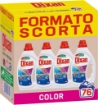 DIXAN DETERSIVO COLOR PULITO PROFONDO + FRESCHEZZA IGIENIOCA PER LA LAVATRICE FORMATO SCORTA 4 BOTTIGLIE 76 LAVAGGI 4X885 ML OKX 