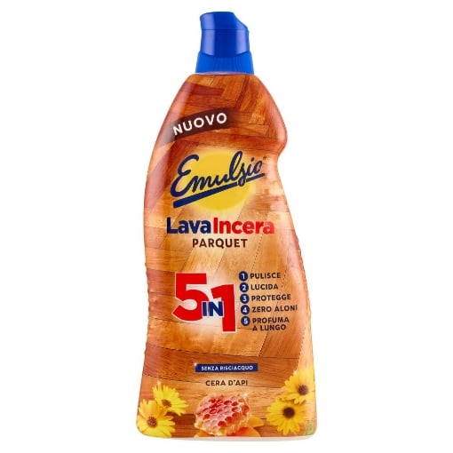 EMULSIO LAVAINCERA PARQUET 5 IN 1 SENZA RISCIACQUO CERA D'API 875 ML OKX