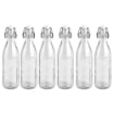 SET 6 BOTTIGLIE MILLY 500 ML IN VETRO CON TAPPO A CHIUSURA ERMETICA CERVE VINTAGE