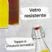 SET 6 BOTTIGLIE MILLY 500 ML IN VETRO CON TAPPO A CHIUSURA ERMETICA CERVE VINTAGE