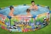 BESTWAY STEEL PRO PISCINA FUORI TERRA 305X66 CM CON STAMPA COLORATA USATO COME NUOVO 