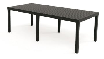 TAVOLO INDO DA ESTERNO ALLUNGABILE  220X90XH72 IN COLORE ANTRACITE USATO COME NUOVO