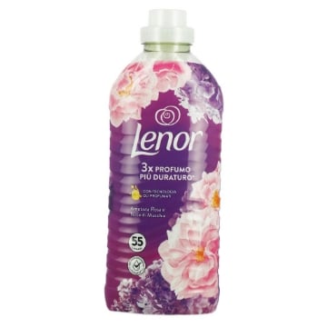 LENOR AMMORBIDENTE CONCENTRATO 55 LAVAGGI ESSENZA AMETISTA ROSA E NOTE DI MUSCHIO - 3 X PROFUMO PIU DURATURO OKX